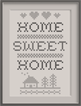 Home Sweet Home stitching sampler