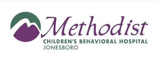Purple and green logo for Methodist Children's Behavioral Hospital - Jonesboro
